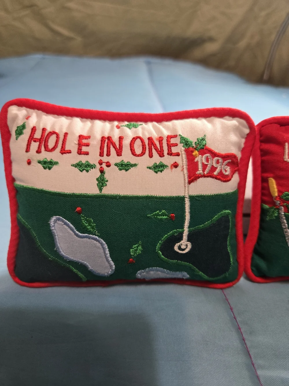 Life's A Game But Golf Is Serious / Hole In One Golf Mini Pillows Set Of 2